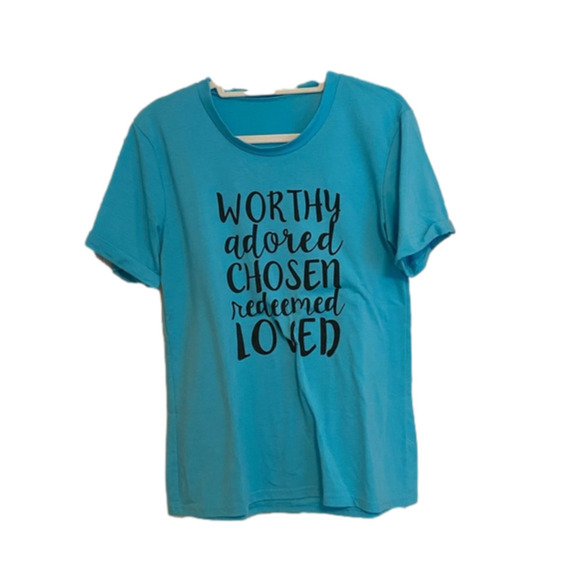 INSPIRATIONAL Blue Tee - Picture 1 of 3